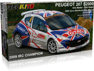 Plastic kit 1/24 - Peugeot 207 S2000 - winner Ypres Rally 2009