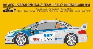 Transkit 1/24 Reji model - Peugeot 307 WRC - Rally Bohemia/Deutschland 2006 