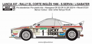Decal 1/24 Reji model - Lancia 037 "Lucky Strike"