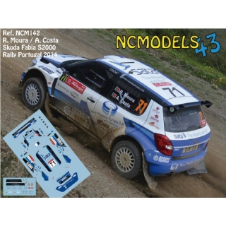 Decal 1/43 NCmodels43 - R. Moura/ Skoda Fabia S2000 - Rally Portugal 2014
