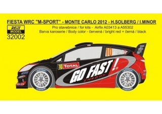 Decal 1/32 Reji model - Ford Fiesta WRC - Rallye Monte Carlo 2012 – Solberg H./ 