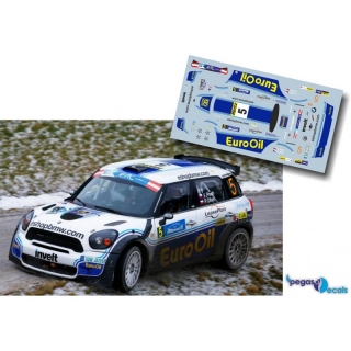 Decal 1/43 Vaclav Pech - Mini John Cooper Works S2000 - Rally Janner 2014
