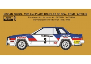 Transkit 1/24 - Nissan 240 RS - Boucles de Spa 1983 - Pond / Arthur