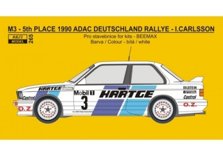 Decal 1/24 - BMW M3 - 1990 ADAC Deutschland Rallye - I.Carlsson / P.Carlsson