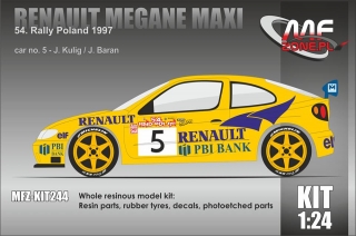Kit 1/24 MF Zone - Renault Megane Maxi - Rally Poland 1997/ Kulig