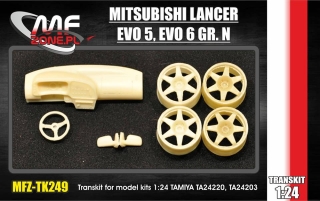 Transkit 1/24 MF Zone - Mitsubishi Lancer Gr N Evo 5, Evo 6 (resin parts)