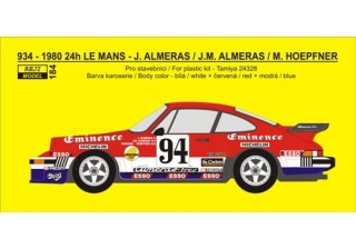Transkit 1/24 Reji model - Porsche 934 "Eminence Equipe Alméras Freres" #94 