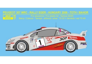 Decal 1/24 Reji model - Peugeot 307 WRC „Hungary“ Eger Rallye 2006 - J.Toth
