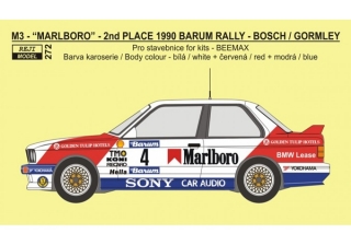 Decal 1/24 - BMW M3 - 1990 Barum rallye 2nd place overall - J.Bosch / K.Gormley