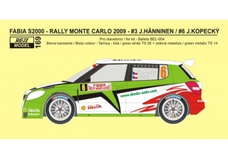 Transkit 1/24 Reji model - Škoda Fabia S2000 Rally Monte Carlo 2009