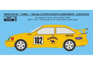 Transkit 1/24 Reji model - Sierra 500 RS "Camel" Rallycross 1992