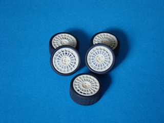 Transkit 1/24 MF Zone - Lancia Delta wheels and tyres (5 piece)