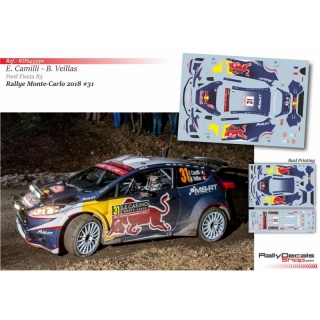 Decal 1/43 - Eric Camilli - Ford Fiesta R5 - Rally Montecarlo 2018