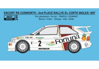 Decal 1/24 - Escort RS Cosworth - Rallye El Corte Inglés 1997 - Thiry / Prévot