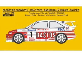 Transki 1/24 - Escort RS Cosworth - Bastos rally team - Ypres / Barum rally 94