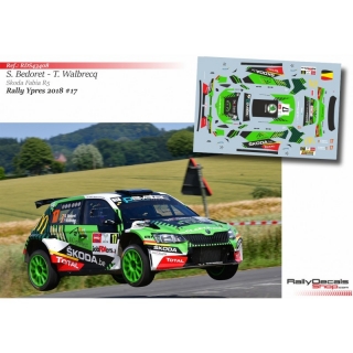Decal 1/43 - Sébastien Bedoret - Skoda Fabia R5 - Rally Ypres 2018