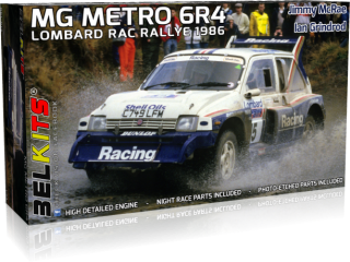 Plastic kit 1/24 - MG Metro 6R4, Lombard RAC Rally 1986/ J. McRae