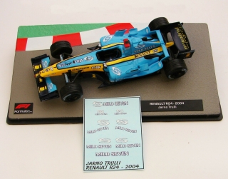 Decals "MILD SEVEN" - Renault R24 - 2004/ Jarno Trulli