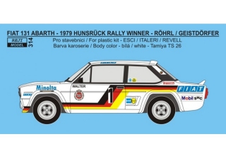 Decal 1/24 - Fiat 131 Abarth - 1979 Hunsrück rallye winner - Röhrl / Geistdörfer