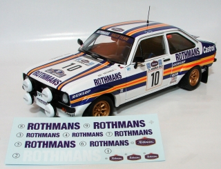 Decals 1/18 "Rothmans" - Ford Escort - Acropolis 1980/ Vatanen (for SunStar)