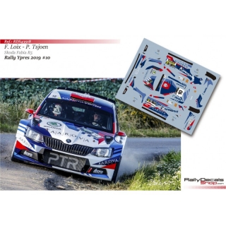 Decal 1/43 - Freddy Loix - Skoda Fabia R5 - Rally Ypres 2019