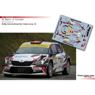 Decal 1/43 - Michaël Burri - Skoda Fabia R5 - Rally Valais 2019