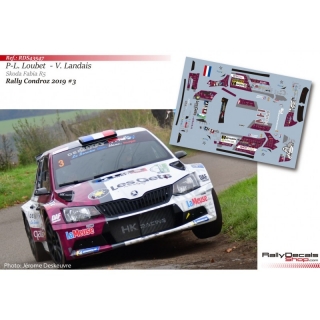Decal 1/43 - Pierre Louis Loubet - Skoda Fabia R5 - Rally Condroz 2019