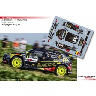 Decal 1/43 - Sébastien Bedoret - Skoda Fabia R5 - Rally Ypres 2019