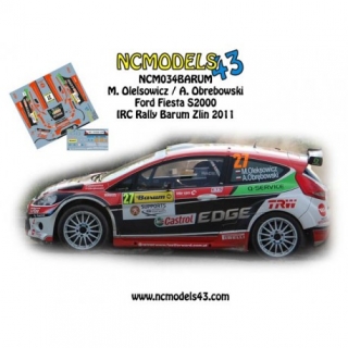 Decal 1/43 NCmodels43 - Maciej Oleksowicz - Ford Fiesta S2000 - Rally Barum 2011