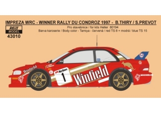 Decal 1/43 Reji Model - Subaru Impreza WRC Rally du Condroz 1997