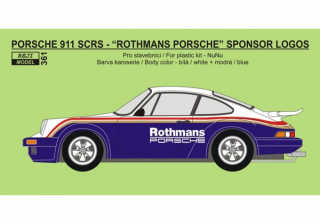 Decal 1/24 - Porsche 911 SCRS - Rothmans logos