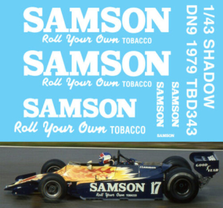 Decals "SAMSON" - Shadow DN9 1979