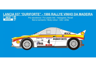 Decal 1/24 Reji model - Lancia 037 „Duriforte“ 1986 Rally Vinho da Madeira