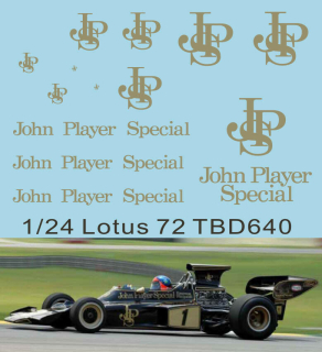 Decals "JPS" - Lotus 72