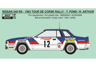 Transkit 1/24 - Nissan 240 RS - 1983 Tour de Corse - Pond / Arthur 1/24 "LIMITED