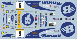 Decal 1/24 MF Zone - Ford Escort RS Cosworth Trajbold – Barum Rally 2000