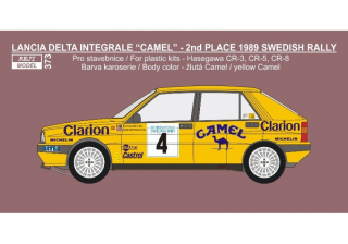 Transkit 1/24 - Lancia Integrale „Camel“ - 1989 Swedish rallye - Eklund/Whittock