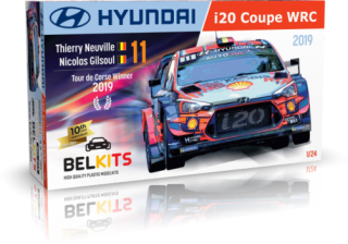 Plastic kit 1/24 - Hyundai i20 Coupe WRC, Winner Tour de Corse 2019/ T. Neuville