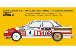 Transkit 1/24 - Ford Sierra Cosworth 4x4 - 1991 Barum rallye winner - Snijers