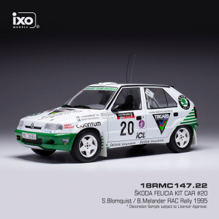 1/18 ŠKODA FELICIA Kit Car #20 S.Blomquist / B.Melander RAC Rally 1995