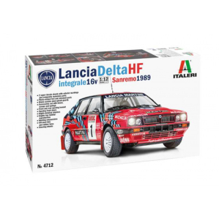 Plastic kit 1/12 - Lancia Delta HF Integrale 16V - San Remo 1989/ M. Biasion or D. Auriol