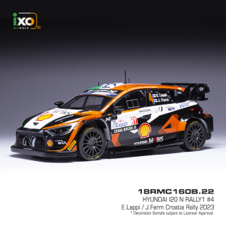 1/18 Hyundai i20 N Rally1, No.4, Rallye Croatia 2023/ E. Lappi